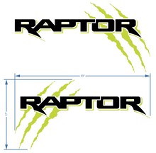Adesivo decalcomania grafica sul comodino Ford F150 Raptor Claw 2 colori
 3