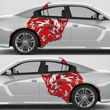 Set di Adesivi Laterali in Vinile Stile Wildcat per Dodge Challenger o Charger_2