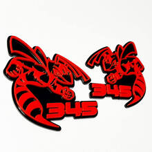 Distintivo 3D Hornet Bee 345 - Emblema personalizzato dei distintivi del portellone posteriore della griglia del parafango per auto e camion
 3