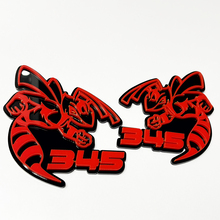 Distintivo 3D Hornet Bee 345 - Emblema personalizzato dei distintivi del portellone posteriore della griglia del parafango per auto e camion
 7
