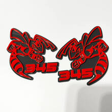 Distintivo 3D Hornet Bee 345 - Emblema personalizzato dei distintivi del portellone posteriore della griglia del parafango per auto e camion 2
 2