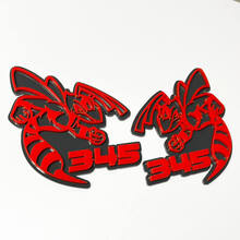 Distintivo 3D Hornet Bee 345 - Emblema personalizzato dei distintivi del portellone posteriore della griglia del parafango per auto e camion 2
 4