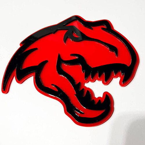 Dinosaur T -Rex TRX BADGE 3D - EMBLEGGI DAILGATE GRIGLIE FENDER CHIUST

