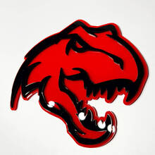 Dinosaur T -Rex TRX BADGE 3D - EMBLEGGI DAILGATE GRIGLIE FENDER CHIUST
 2