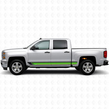Strisce in vinile vintage per porta e pannello sottoporta per Chevrolet Silverado 1500 K2XX 2014-2019_3