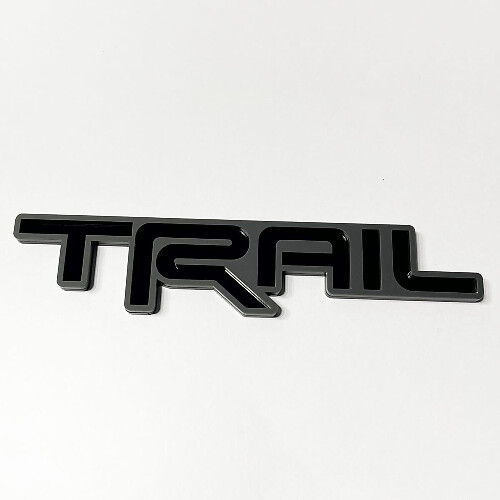Badge 3D TRAIL – Emblema personalizzato per badge sulla griglia anteriore del portellone posteriore del parafango per Toyota TRD 2
