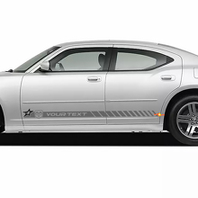 Kit adesivi in vinile strisce lato porta stroboscopiche personalizzate per Dodge Charger_3