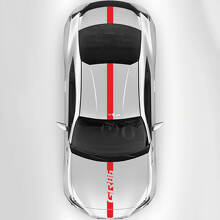Adesivo in vinile a striscia sottile con logo GR86 per cofano, tetto e bagagliaio per Toyota GR86_3