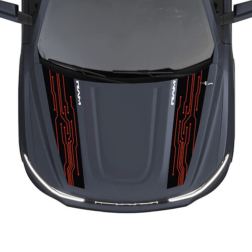 Strisce per porte laterali per Dodge RAM 1500 REV decalcomanie in vinile adesivi grafica 2
