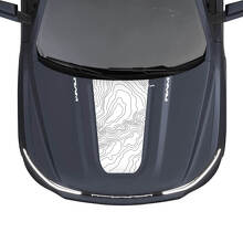 Mappa topografica Hood Stripes per Dodge RAM 1500 REV Vinile Decalcomanie Adesivi Grafica
 3