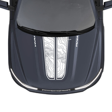 Hood Dual Stripes Mappa topografica per Dodge RAM 1500 REV Vinile Decalcomanie Adesivi Grafica
 3