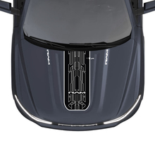 Cofano Dual Stripes per Dodge RAM 1500 REV Vinile Decalcomanie Adesivi Grafica
 3