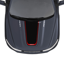 Adesivo in Vinile per Striscia Cofano Personalizzata Blackout per Dodge Ram 1500 REV_2