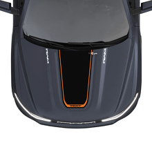 Adesivo in Vinile per Striscia Cofano Personalizzata Blackout per Dodge Ram 1500 REV_3