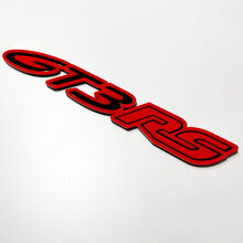 Distintivo 3D GT3 RS – Emblema personalizzato dei distintivi della griglia anteriore del portellone posteriore del parafango per Porsche GT3 RS
 2
