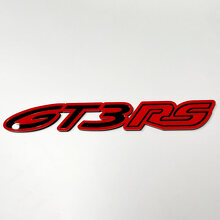 Distintivo 3D GT3 RS – Emblema personalizzato dei distintivi della griglia anteriore del portellone posteriore del parafango per Porsche GT3 RS
 3