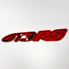 Distintivo 3D GT3 RS – Emblema personalizzato dei distintivi della griglia anteriore del portellone posteriore del parafango per Porsche GT3 RS
 4