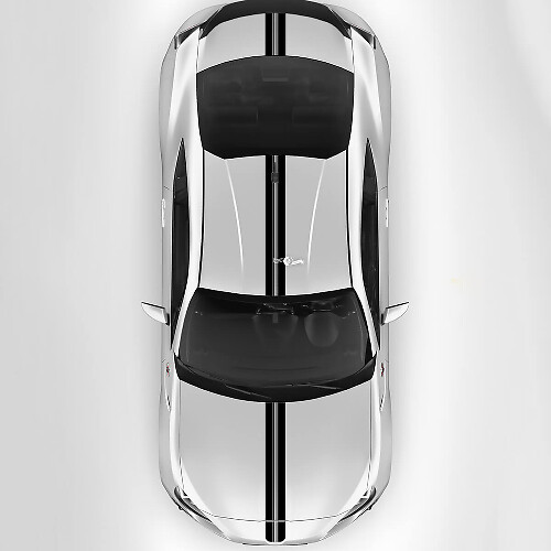 Toyota GR86 cofano tetto tronco Racing strisce grafiche decalcomanie adesivi 3
