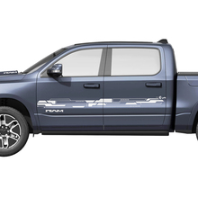 Strisce per porte laterali Decalcomanie in vinile Adesivi Grafica Dodge RAM 1500 REV
 2