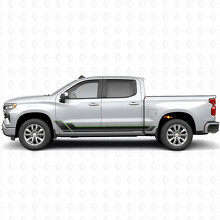 Strisce Angolari in Vinile per Portiera e Minigonne per Chevrolet Silverado 1500 T1XX 2019-2026_4