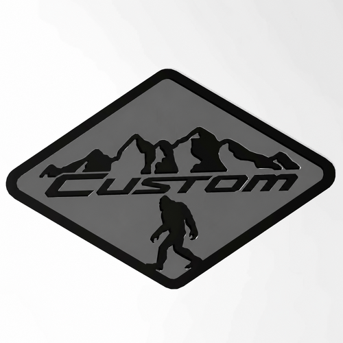 Wildtrak Custom Mountains Bigfoot 3D — Emblema (parafango, portellone) per Ford Bronco