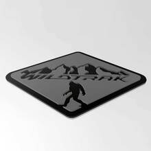 Bronco Badlands Distintivi per parafango Emblema del portellone posteriore Distintivo 3D Nero vs Grigio
 3