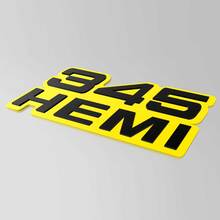345 Hemi Badge 3D - Emblema personalizzato dei distintivi del portellone posteriore della griglia del parafango
 2