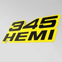 345 Hemi Badge 3D - Emblema personalizzato dei distintivi del portellone posteriore della griglia del parafango
 3