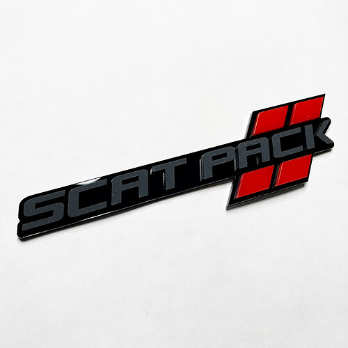 Pacchetto scat scatpack hash fender tailgate griglie anteriore emblema del badge 3d
