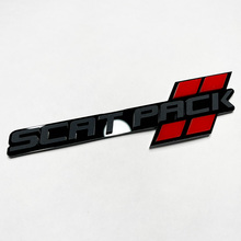 Pacchetto scat scatpack hash fender tailgate griglie anteriore emblema del badge 3d
 7