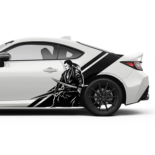 Giappone Samurai Porte Side Stripes Grafica Decalcomanie Adesivi per Toyota JR86 Supra
