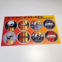 Tacoma Heritage Retro Vintage Old Style Pacchetto adesivi Decalcomanie Grafica Strisce da corsa per Toyota
 2