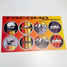 Tacoma Heritage Retro Vintage Old Style Pacchetto adesivi Decalcomanie Grafica Strisce da corsa per Toyota
 3