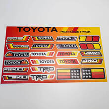 Toyota Heritage Retro 4WD TRD Style Set Adesivi in Vinile_2