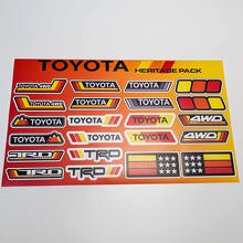 Toyota Heritage Retro Vintage Old Style Pacchetto adesivi decalcomanie grafiche
 2