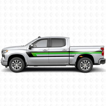 Strisce in Vinile Retro per la Parte Superiore della Linea Cintura della Porta e del Fianco del Cassone per Chevrolet Silverado 1500 T1XX 2019-2026_3