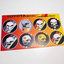 Skull Heritage Retro Vintage Old Style Pacchetto adesivi Decalcomanie grafiche per Toyota TRD
 3