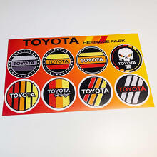 Pacchetto adesivi decalcomanie Toyota Heritage Retro Vintage Old Style 2
 2