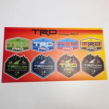 TRD Heritage Retro Vintage Old Style Pacchetto adesivi decalcomanie grafiche
 2