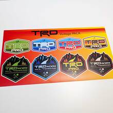 TRD Heritage Retro Vintage Old Style Pacchetto adesivi decalcomanie grafiche
 3