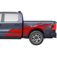 Splash porte laterali camion decalcomanie in vinile adesivi grafica per Dodge RAM 1500 REV
 3
