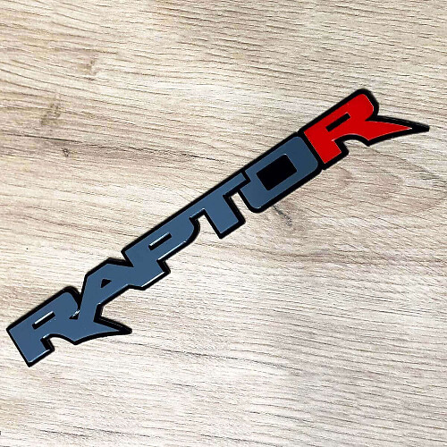 Emblema Paraurti Rosso Power Truck R 3D per Parafango e Portellone
