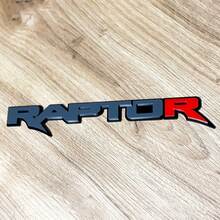 Emblema dei distintivi del portellone posteriore del parafango del distintivo 3D Raptor Red R
 2