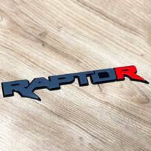 Emblema dei distintivi del portellone posteriore del parafango del distintivo 3D Raptor Red R
 3