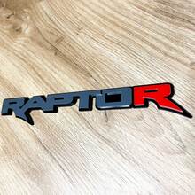 Emblema dei distintivi del portellone posteriore del parafango del distintivo 3D Raptor Red R
 5