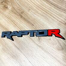 Emblema dei distintivi del portellone posteriore del parafango del distintivo 3D Raptor Red R
 6