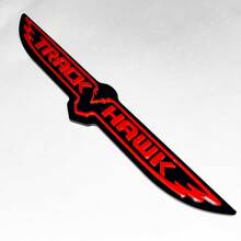 Distintivo 3D Trackhawk - Emblema parafango personalizzato per Jeep Trackhawk Giallo vs Grigio
 4