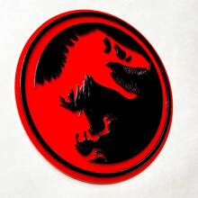 Distintivo 3D ispirato al T-Rex giurassico per parafango, portellone o calandra_2