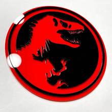 Distintivo 3D ispirato al T-Rex giurassico per parafango, portellone o calandra_6