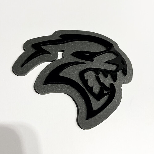 Distintivo 3D personalizzato Distintivi per parafango Hellcat Dodge Emblema del portellone posteriore Distintivo della griglia anteriore
